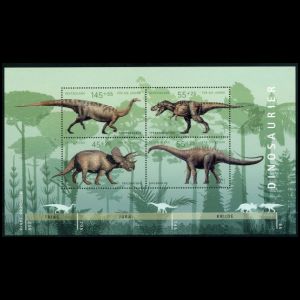 Dinosaurs on stamps of Germany 2008