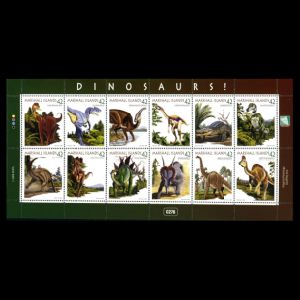 Dinosaurs on stamp of the Marshall Islands 2008