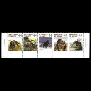 Prehistoric animals on stamp of the Marshall Islands 2009