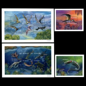 Dinosaurs and other prehistoric animals on stamps of Nicaragua 1999