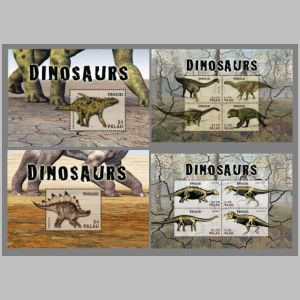 Dinosaurs on stamps of Palau 2014