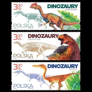 Dinosaurs on stamps of Poland 2020