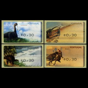 dinosaurs on ATM stamps of Portugal 2003