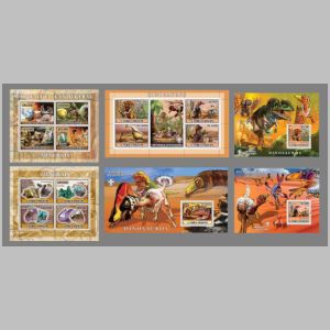 Dinosaurs and other prehistoric animals on stamps of São Tomé and Príncipe 2007