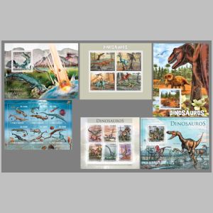 dinosaurs on stamps of Sao Tome 2010
