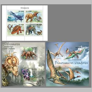 Dinosaurs and other prehistoric animals on stamps of São Tomé and Príncipe 2011