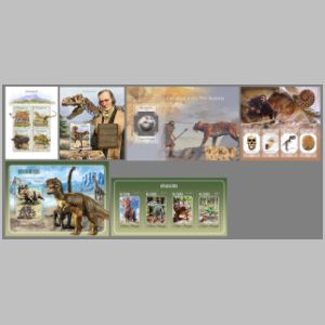 Sir Richard Owen, Dinosaurs and other prehistoric animals on stamps of São Tomé and Príncipe 2014
