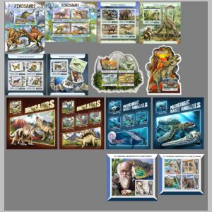 Dinosaurs and prehistoric animals on stamps of Sierra Leone 2017