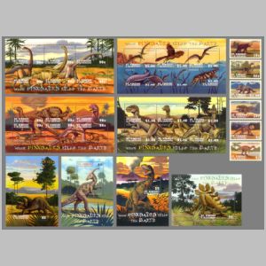 Dinosaurs on stamps of Saint Vincent and the Grenadines 2001