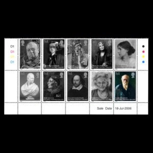 Charles Darwin on stamps of UK 2006