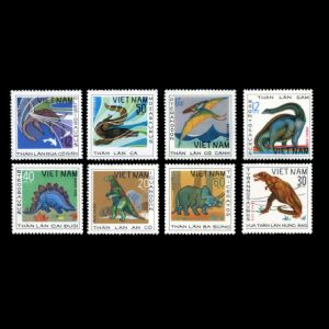 Dinosaurs on stamps of Vietnam 1979