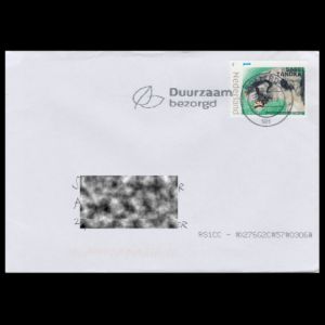 Sabre-toothed cat, Homotherium personal stamps of the Netherlands on circulated cover