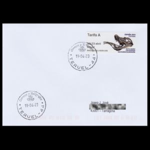 Teruel ATM stamp on circulated letter, Spain 2023