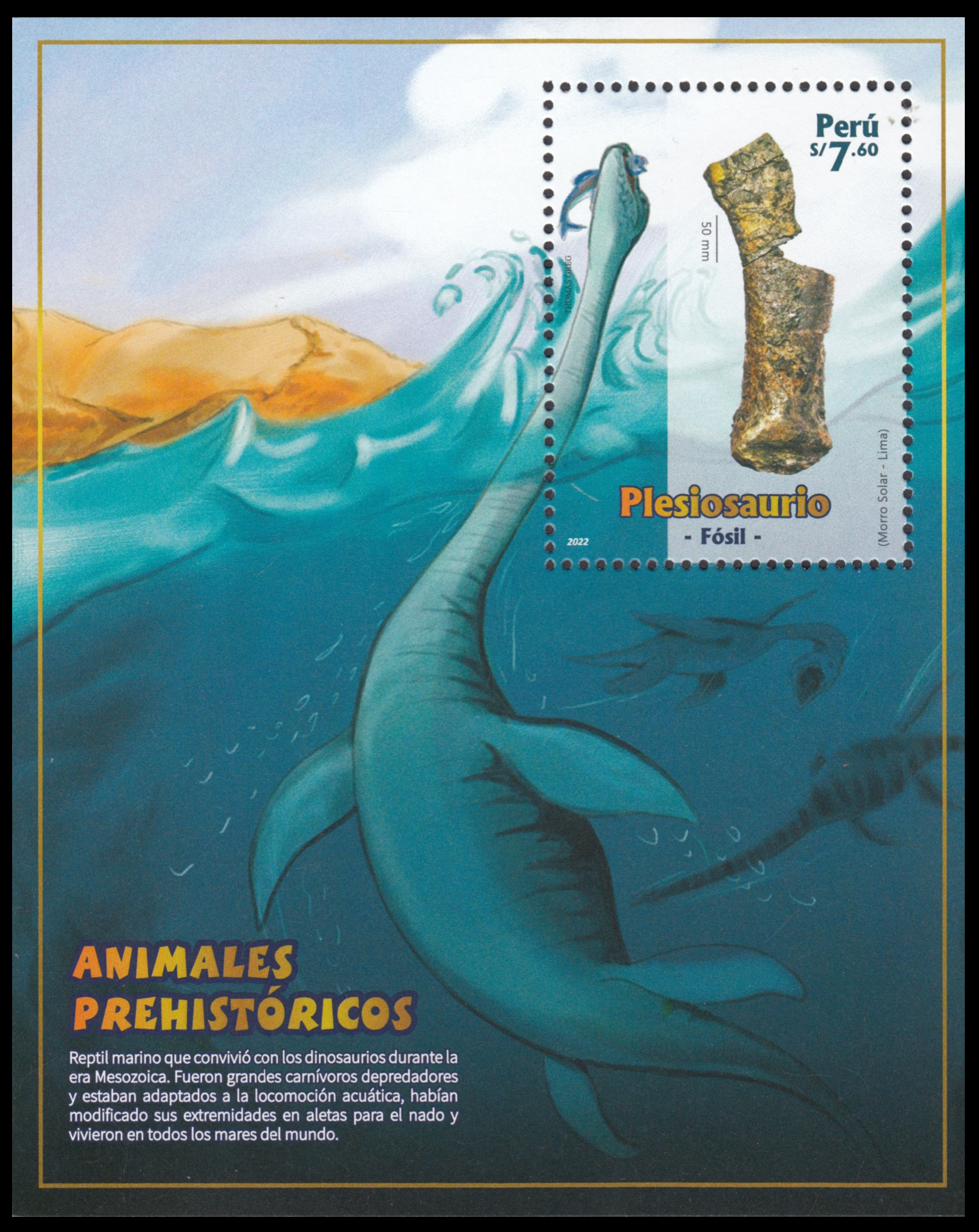 Preview of Plesiosaurus stamp of Peru