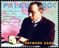 Raymod Dart on stamp