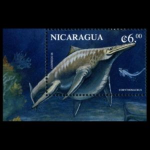 Shonisaurus ichthyosaur  on international stamps