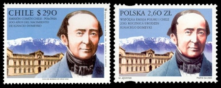 Chile and Poland joint issue - 200th anniversary of Ignacy Domeyko